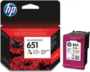 HP 651 Tri-colour Ink Cartridge 