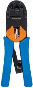 INTELLINET Universal Modular Plug Crimping Tool, For RJ45, RJ12 and RJ11 modular plugs