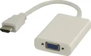 HDMI adapter cable HDMI - VGA 3.5 mm 0.20 m white