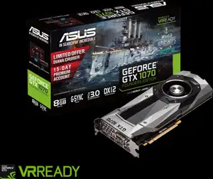 Grafička kartica PCI-E Asus GeForce GTX 1070 Founders Edition, 8GB, DDR5, DVI, HDMI, DP