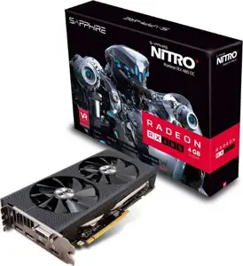Grafička kartica Sapphire AMD Radeon RX 480 NITRO+ GDDR5 4GB/256bit, 1306MHz/2000MHz, PCI-E 3.0 x16, HDMI, 2xDVI, 2xDP, Dual-X Cooler RGB(Double Slot), Lite Retail
