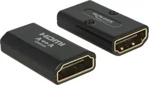 Adapter DELOCK, HDMI-A (Ž) na HDMI-A (Ž), 4k, High Speed, crni