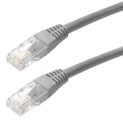 Kabel mrežni UTP, Cat. 5e, 2m, CCA, 26AWG, Savitljivi, Sivi