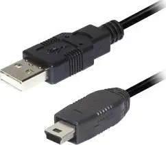 Transmedia USB A to 5 pin mini Kabel 0,3m