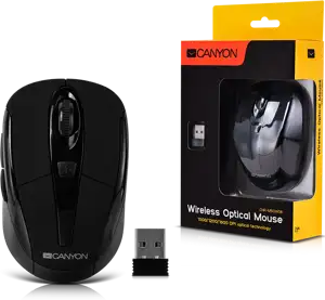 Miš Canyon CNR-MSOW06B Black, bežični