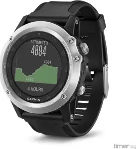 Sportski sat GARMIN Fenix 3 HR, GPS, multisport, senzor otkucaja srca na zapešću, srebrni