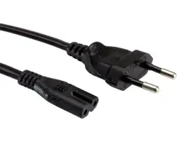 Roline VALUE Euro naponski kabel, 2-pin, crni, 5.0m
