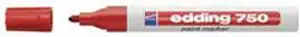 Marker permanentni lakirajući 2-4mm Edding 750 crveni