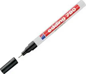 Marker permanentni lakirajući 0,8mm Edding 780 crni