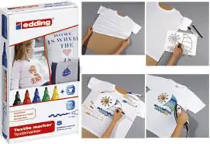 Marker za tekstil 2-3mm pk5 Edding 4500