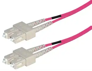 Transmedia Fibre optic MM OM4 Duplex Patch cable SC-SC 1m
