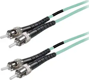 Transmedia Fibre optic MM OM4 Duplex Patch cable ST-ST 10m