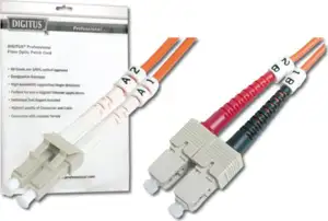 Digitus LC-SC MM Duplex Fiber Optic Multimode Patch Cord 1m
