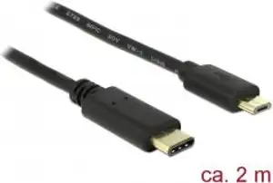 Kabel DELOCK, USB-C 2.0(M) na micro USB-B (M), 2m