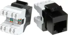 Roline Cat.5e Keystone konektor, RJ-45, UTP, crni, 26.11.0342