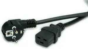 Roline VALUE naponski kabel IEC320 - C19 16A, crni, 3.0m, 19.99.1553