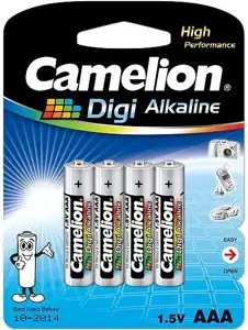 Baterija alkalna DIGI 1,5V AAA blister 4 kom, Camelion