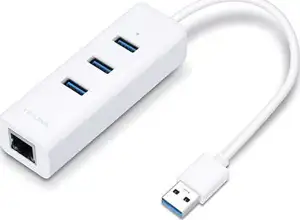 TP-Link UE330 USB 3.0 3-Port Hub Gigabit Ethernet Adapter 2 in 1 USB Adapter