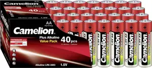Baterija alkalna 1,5V AA, kutija 40 kom, Camelion