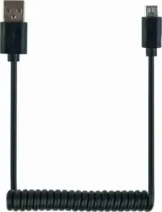 Gembird Coiled Micro-USB cable, 1.8 m, black