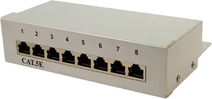 STP prespojni panel Cat.5e, stolni/zidni, 8-Port, svjetlo sivi (RAL 7035)