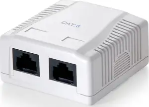 UTP priključnica Cat.6 NŽ 2-struka, bijela (RAL 9010)