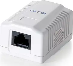 UTP priključnica Cat.5e NŽ 1-struka, bijela (RAL 9010)