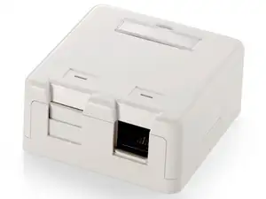Modularna priključnica NŽ za Keystone 2-struka, bijela (RAL 9010)