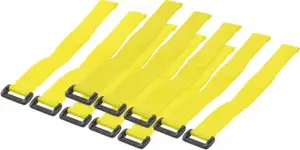 Vezica čičak (Velcro) 300x20 mm, žuta - 10 kom.