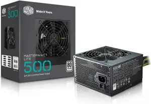 Napajanje 500W COOLERMASTER MasterWatt Lite 500, MPX-5001-ACABW-EU, ATX v2.31, 120mm vent., PFC, 80+