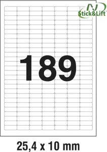 Etikete ILK 25,4x10mm odljepljive pk25L Zweckform L4731REV-25