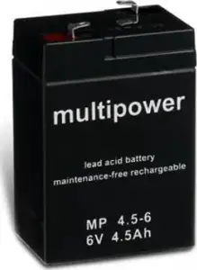 Baterija akumulatorska 6V 4,5 Ah 70x48x102 mm, Multipower