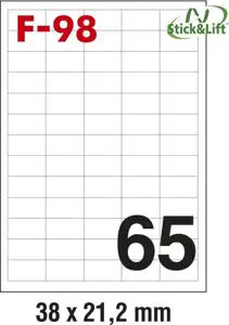 Etikete ILK 38x21,2mm odljepljive pk100L Fornax F-98