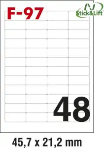 Etikete ILK 45,7x21,2mm odljepljive pk100L Fornax F-97