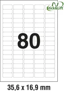 Etikete ILK 35,6x16,9mm odljepljive pk25L Zweckform L4732REV-25