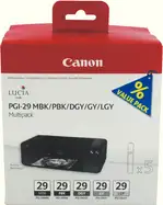 Canon tinta PGI-29 MBK/PBK/DGY/GY/LGY/C