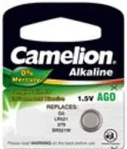 Baterija alkalna 1,5V AG0, LR63, bez žive, 1 kom, Camelion