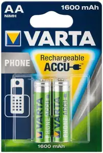 Baterija NI-MH 1,2V 1.6 Ah AA phone, 2 komada, Varta 58399
