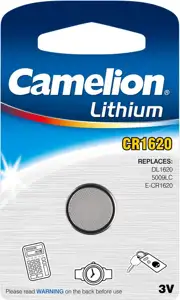 Baterija litijeva CR 1620, Camelion