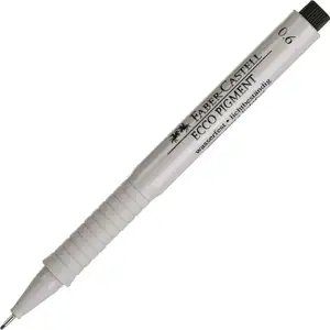 Flomaster za tehničko crtanje 0,6mm Ecco Pigment Faber Castell 166699 crni
