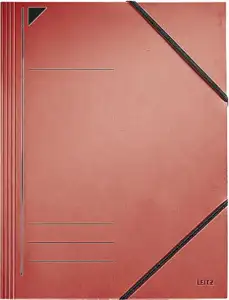 Fascikl klapa s gumicom karton A4 Leitz 39810025 crveni