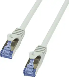S/FTP prespojni kabel Cat.7 LSZH Cu AWG26, sivi, 5,0 m