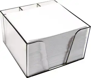 Blok kocka pvc 10x8,5x6cm s papirom bijelim Elisa