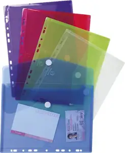 Kuverte s čičkom A4 pp uložne pk5 Exacompta prozirno sortirano