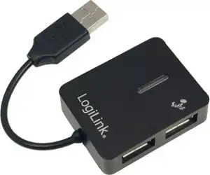 USB 2.0 Hub 4 Port, crni, Smile