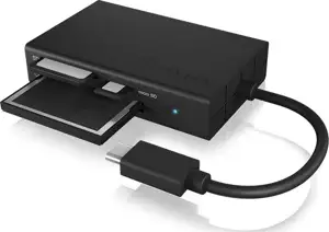 Čitač memorijskih kartica ICY BOX IB-CR401-C3, multi card reader / writer, USB-C, docking station