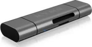 Čitač memorijskih kartica ICY BOX IB-CR200-C, multi card reader / writer, USB-C/micro USB, docking station