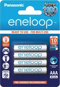 Baterija Panasonic Eneloop BK4MCCE4BE, tip AAA, punjive, 4kom