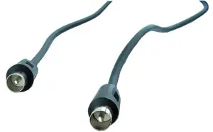 Kabel TV 9.5mm M-> 9.5mm M, 1.8 m,crni