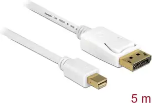 Kabel DELOCK, mini DisplayPort 1.2 (M) na DisplayPort (M) 4K 60Hz, 5m